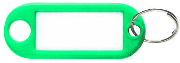 Porte étiquette vert avec anneau SELECT HARDWARE 420473