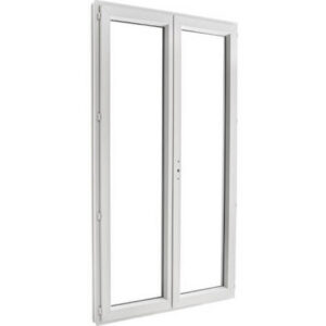 Porte fenêtre PVC EnR 2 vantaux ouverture à la française