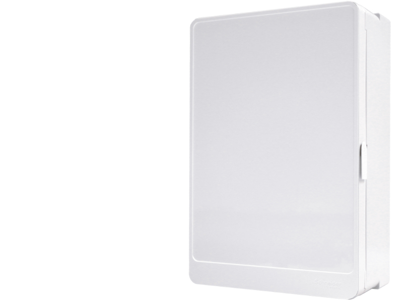 Porte opaque pour coffret 2 rangées Schneider Resi9