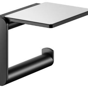 Porte-papier avec tablette - Porte-papier -Dimensions : 133 x 106 x 15 mm - Noir Mat