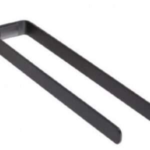 Porte serviettes double en aluminium - ALUR - Fabrication Française - Coloris: noir mat - Longueur: 370 mm
