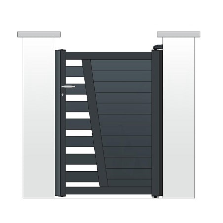 Portillon ALU modèle MURCIA 3
