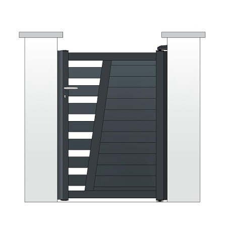 Portillon ALU modèle MURCIA 4