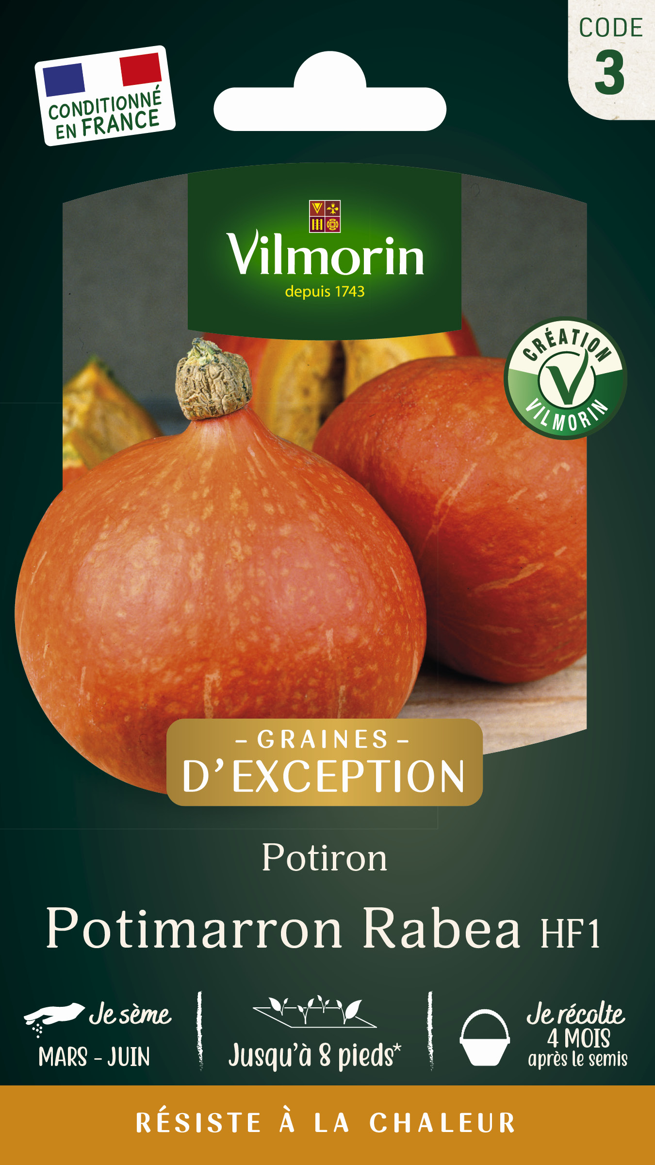 Potiron Potimarron - Graines d'Exception