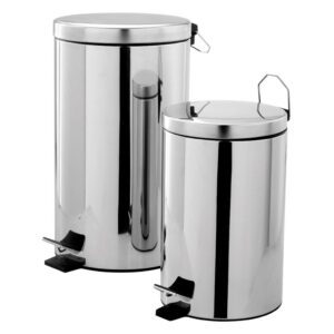 Poubelles à pédale - POUBELLE INOX 5 LITRES - Ø 208 mm - H 325 mm