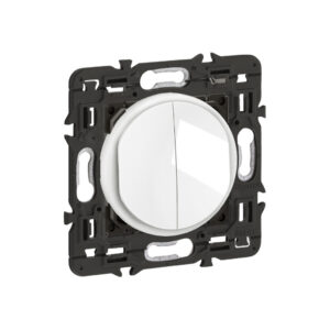Poussoir + Interrupteur va-et-vient blanc Legrand Nouveau Céliane™