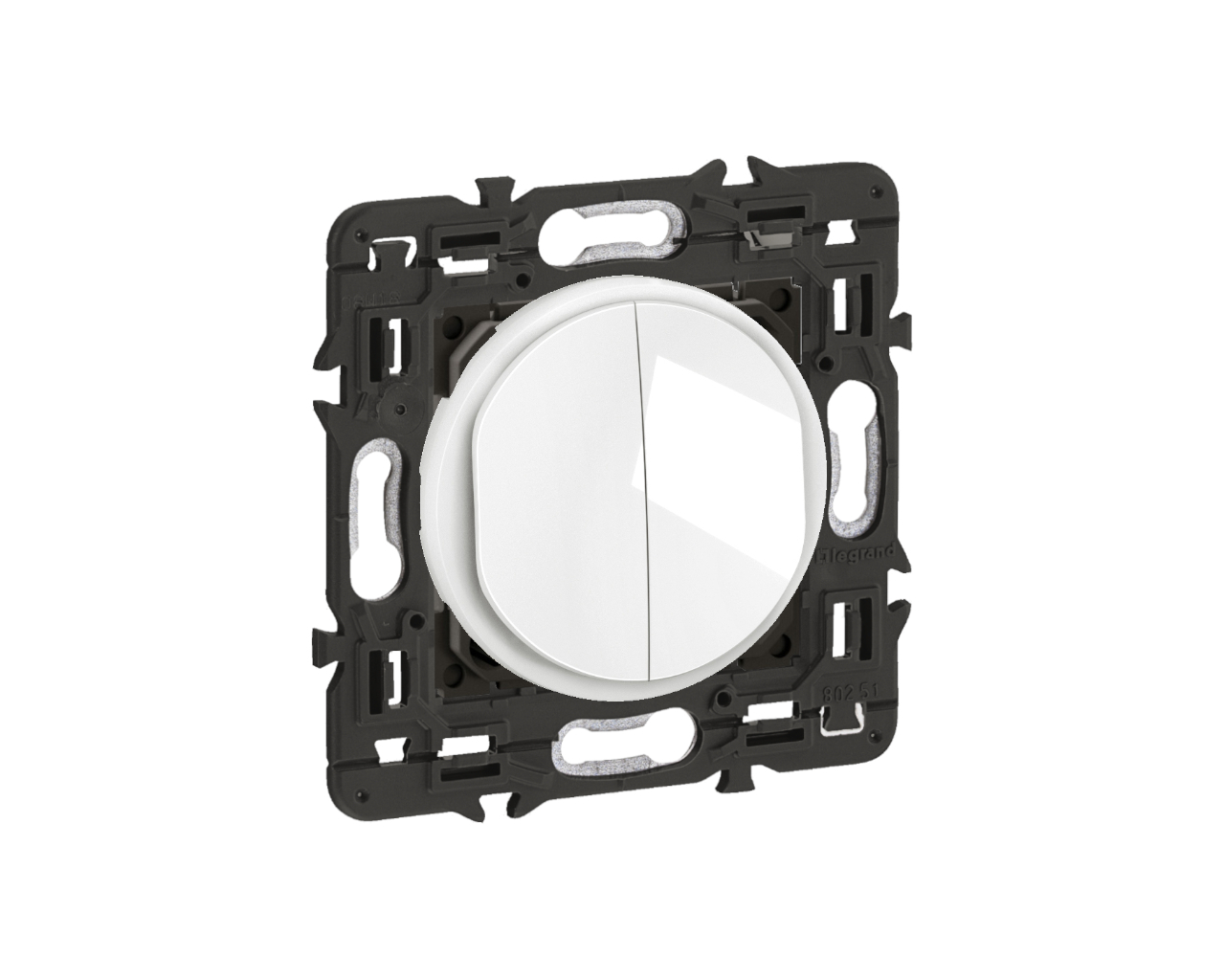 Poussoir double blanc Legrand Nouveau Céliane™