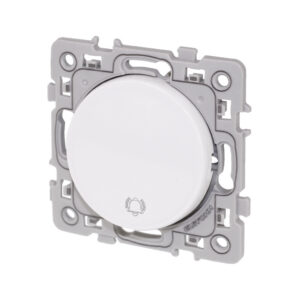 Poussoir pour carillon Blanc Eur'Ohm Square