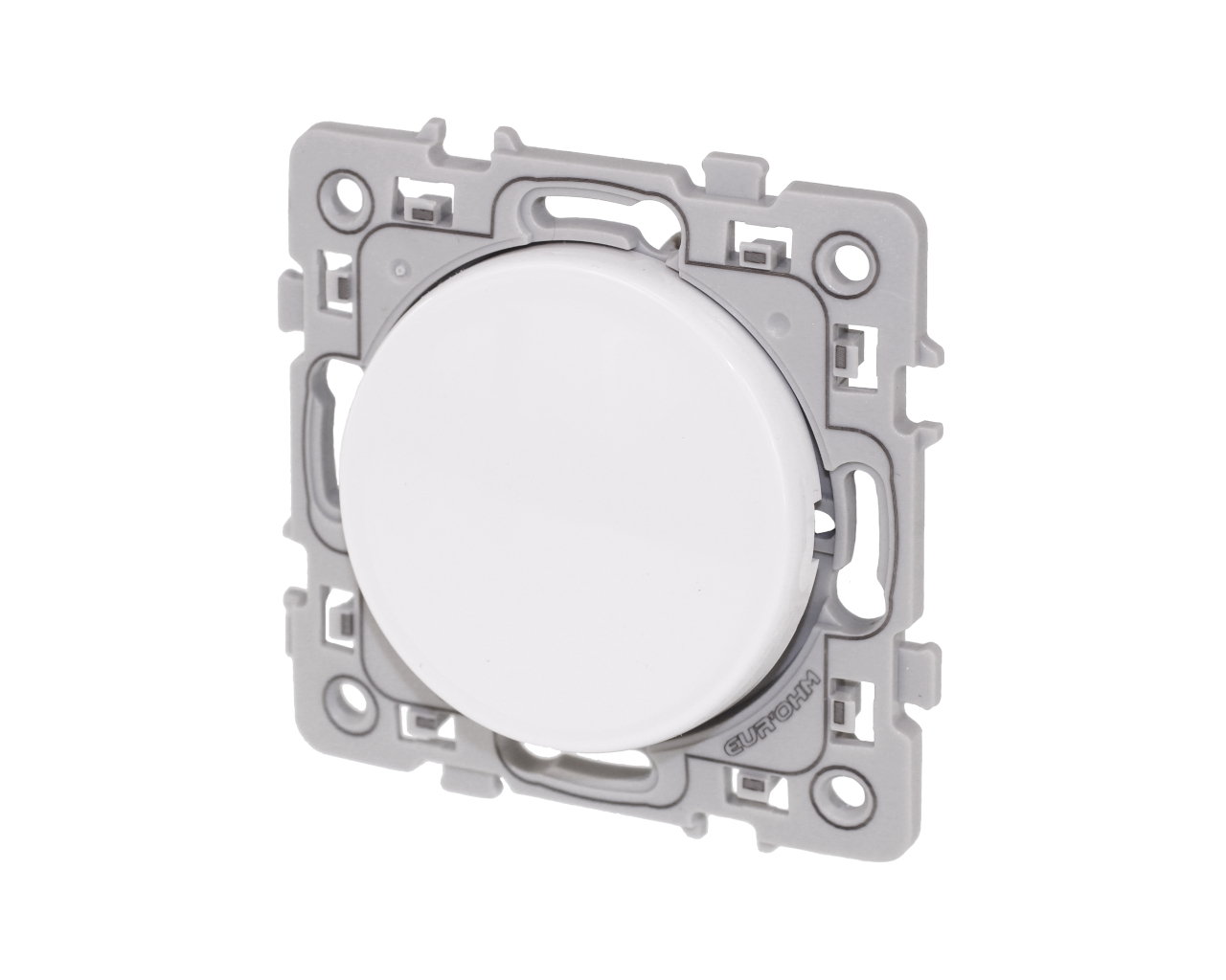 Interrupteur permutateur de va-et-vient Blanc Eur'Ohm Square