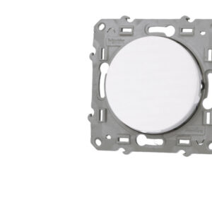 Poussoir simple blanc Schneider Odace