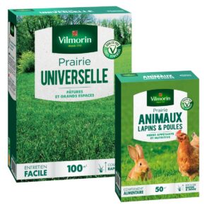 Prairie Universelle - 1 kg + Prairie Animaux - Lapins & Poules - 500 g