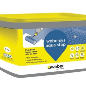 Primaire d'étanchéité sous carrelage WEBERSYS AQUA STOP - seau 15 kg