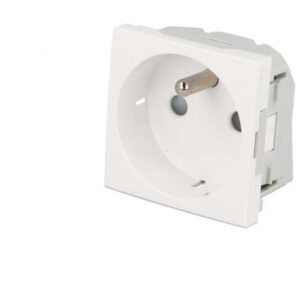 Prise de courant 16A 2P+T automatique Efapel Quadra & Latina (45x45)