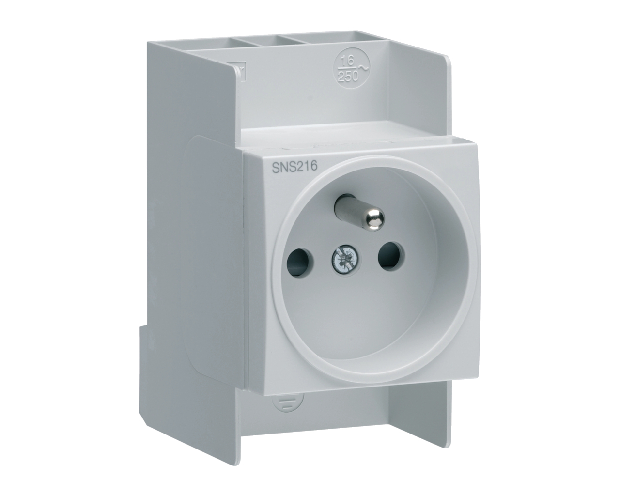 Prise de courant modulaire 16A 2P+T Hager SanVis