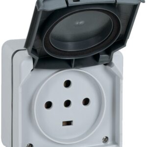 Prise étanche 3P+T+N PLEXO complet gris IP55 20 A LEGRAND 091657