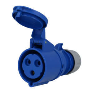 Prise femelle CEE monophasée, 3 x 32A, pour prolongateur