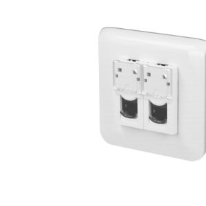 Prise RJ45 Cat6 double Legrand Mosaic™ complète