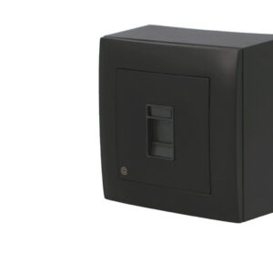 Prise rj45 Cat6 noire Efapel Logus 90
