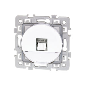 Prise RJ45 grade 3 cat.6a STP Blanc Eur'Ohm Square