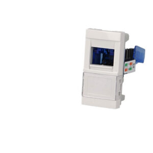 Prise RJ45 cat.6A UTP ½ module Efapel Quadra & Latina (45x45)