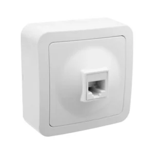 Prise RJ45 en saillie blanc