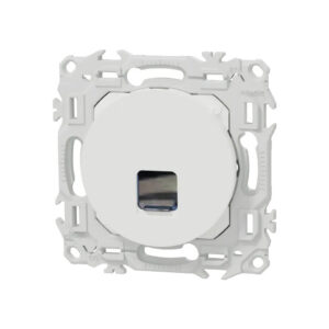 Prise RJ45 grade 1 à 2 cat.6 UTP Blanc craie Schneider Odace