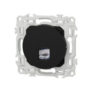 Prise RJ45 grade 3 cat.6 STP Noir onyx Schneider Odace