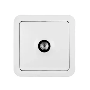 Prise TV en saillie blanc