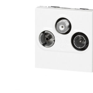 Prise TV/FM/SAT 2 modules Legrand Mosaic composable