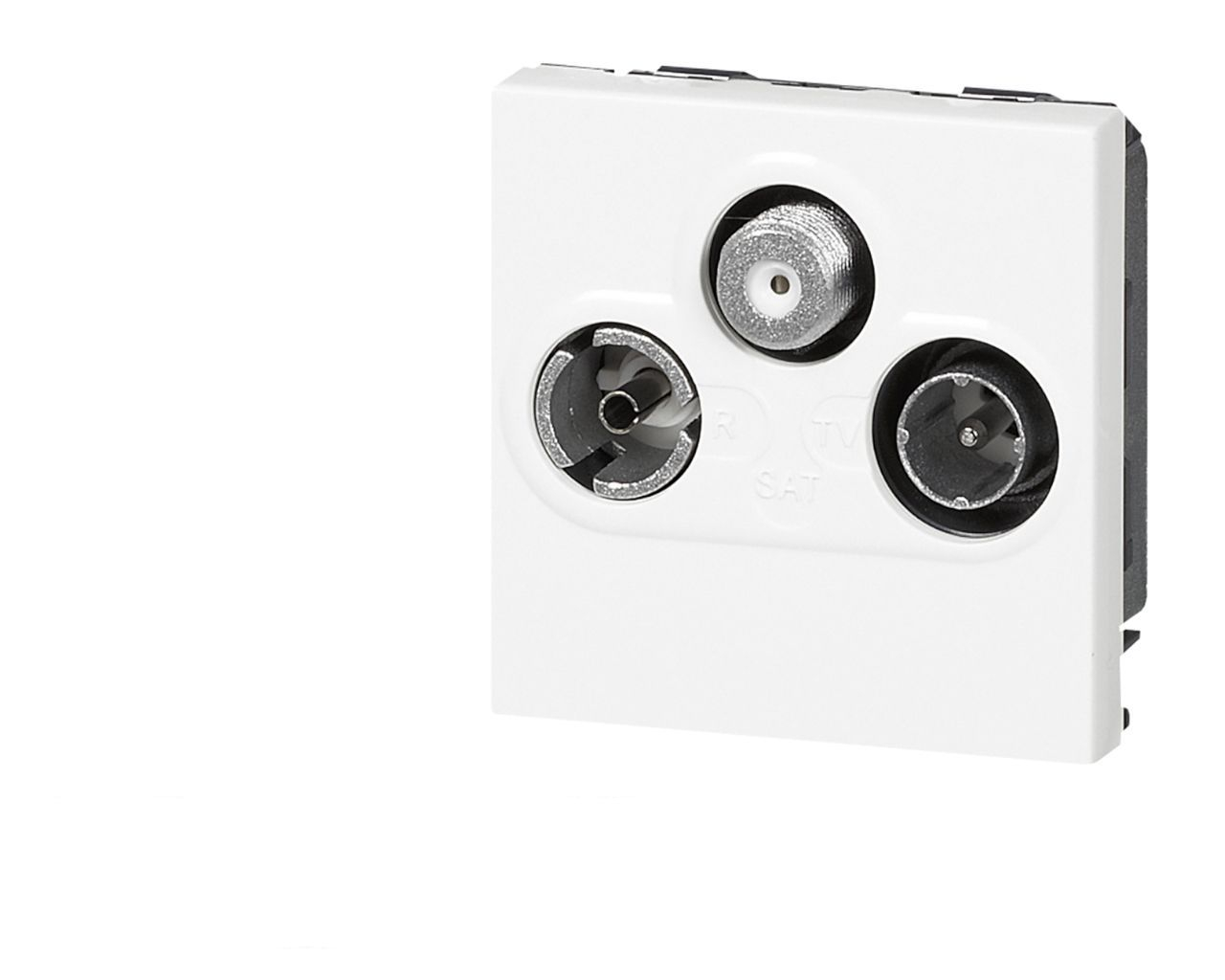 Prise TV/FM/SAT 2 modules Legrand Mosaic composable