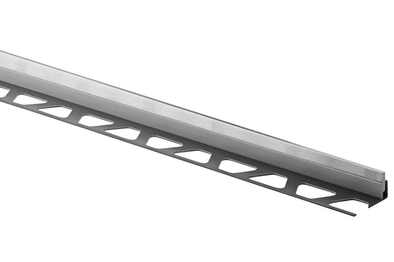 Profilé avec pente SHOWERPROFILE-S 100 - inox V4A brossé - hauteur: 10mm - longueur 1,6ML