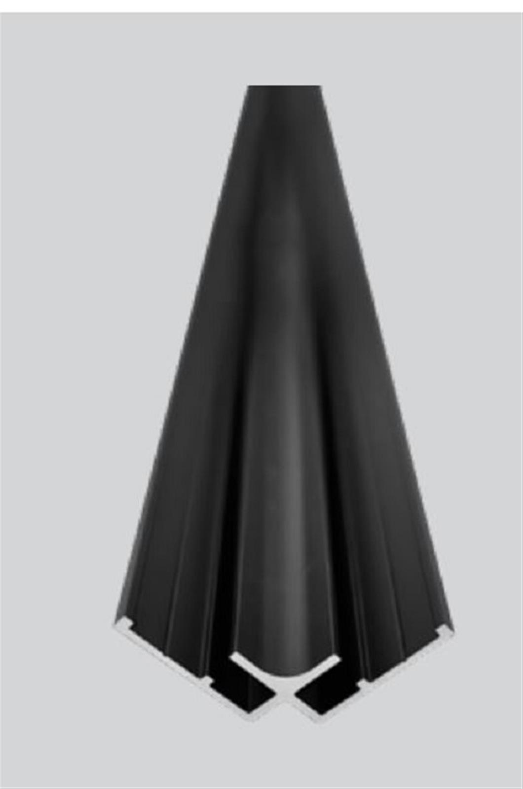 Profilé d'angle intérieur 90° - Coloris: aluminium mat