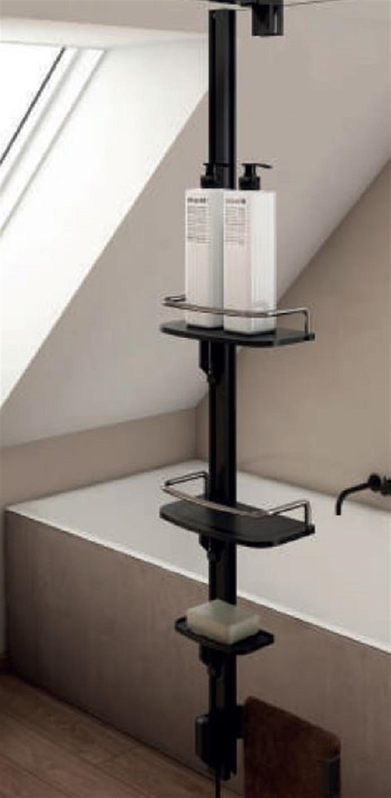 Profilé de douche supports d'accessoires EASY - Coloris noir mat