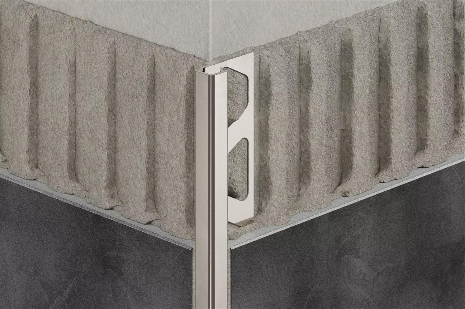 Profilé de finition en aluminium QUADEC-A 110 - Aluminium naturel anodisé mat - hauteur: 11mm - longueur 2,5ML