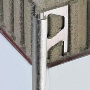 Profilé de finition quart de rond RONDEC-A 100 - Coloris: acier inoxydable V4A (AISI 316L) - hauteur: 10mm