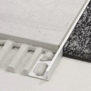 Profilé de finition SCHIENE 100 - Aluminium - hauteur: 10mm - longueur: 2,5ML - épaisseur: 3mm