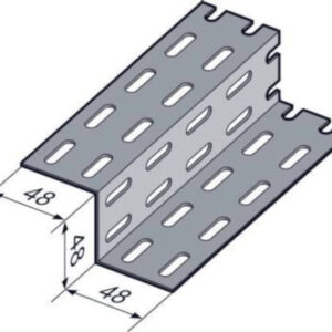 Profilé perforé Z A570 3 m 48x48x48 NIEDAX 016008