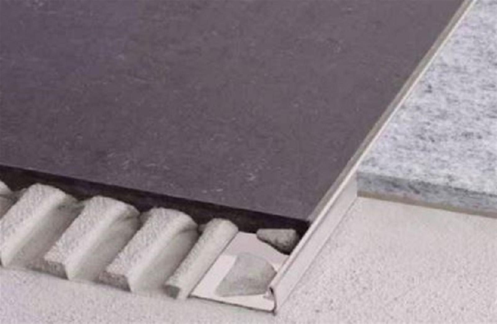 Profilé pour revêtement de sols - SCHIENE A - Alu anodisé brillant - hauteur: 12,5 mm - Longueur: 2.5 m