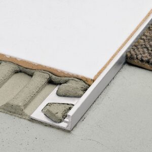 Profilé pour revêtement de sols SCHIENE - Aluminium naturel anodisé mat - Hauteur 4,5 mm - Barre de 2,5 m