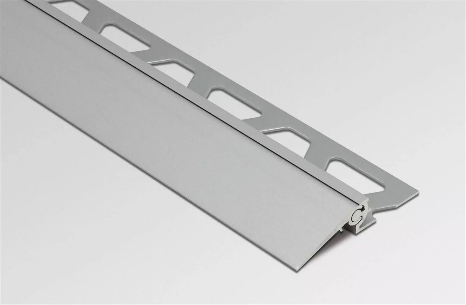 Profilé réglable de transition RENO-V - Aluminium anodisé mat - hauteur 10mm - longueur 2,5ML