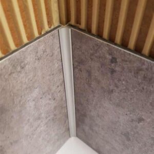 Profilés d'angle pour finition de panneaux muraux - Profilé angle alu Extérieur 90° Hauteur 2.55m Ep.3mm - Blanc