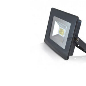 Projecteur LED 20W gris étanche blanc chaud