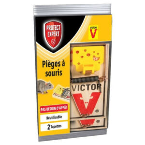 Lot De 2 Tapettes Antisouris Bois