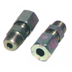 Raccord à bague M1/8 - tube 6mm (2pcs) - Acier - M1/8 - tube 6mm (2pcs)