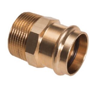 Raccord B-PRESS à sertir et à visser mamelon FM - Diamètre : 22 - 3/4''