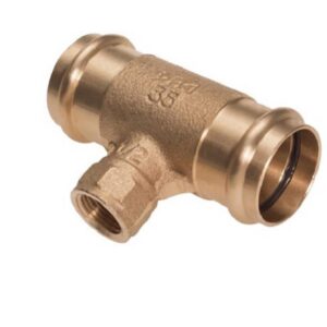 Raccord B-PRESS à sertir et à visser té FFF - Diamètre: 14 - 1/2'' - 14