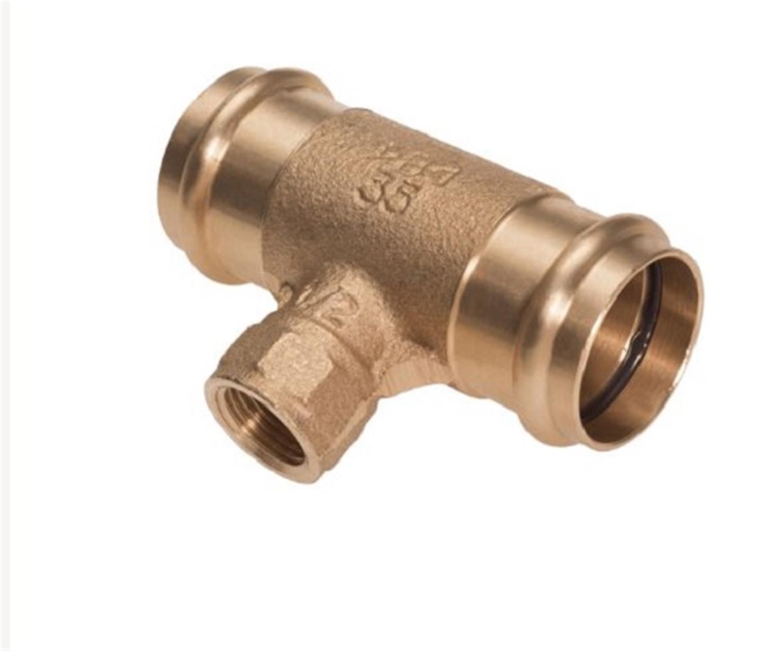 Raccord B-PRESS à sertir et à visser té FFF - Diamètre: 14 - 1/2'' - 14