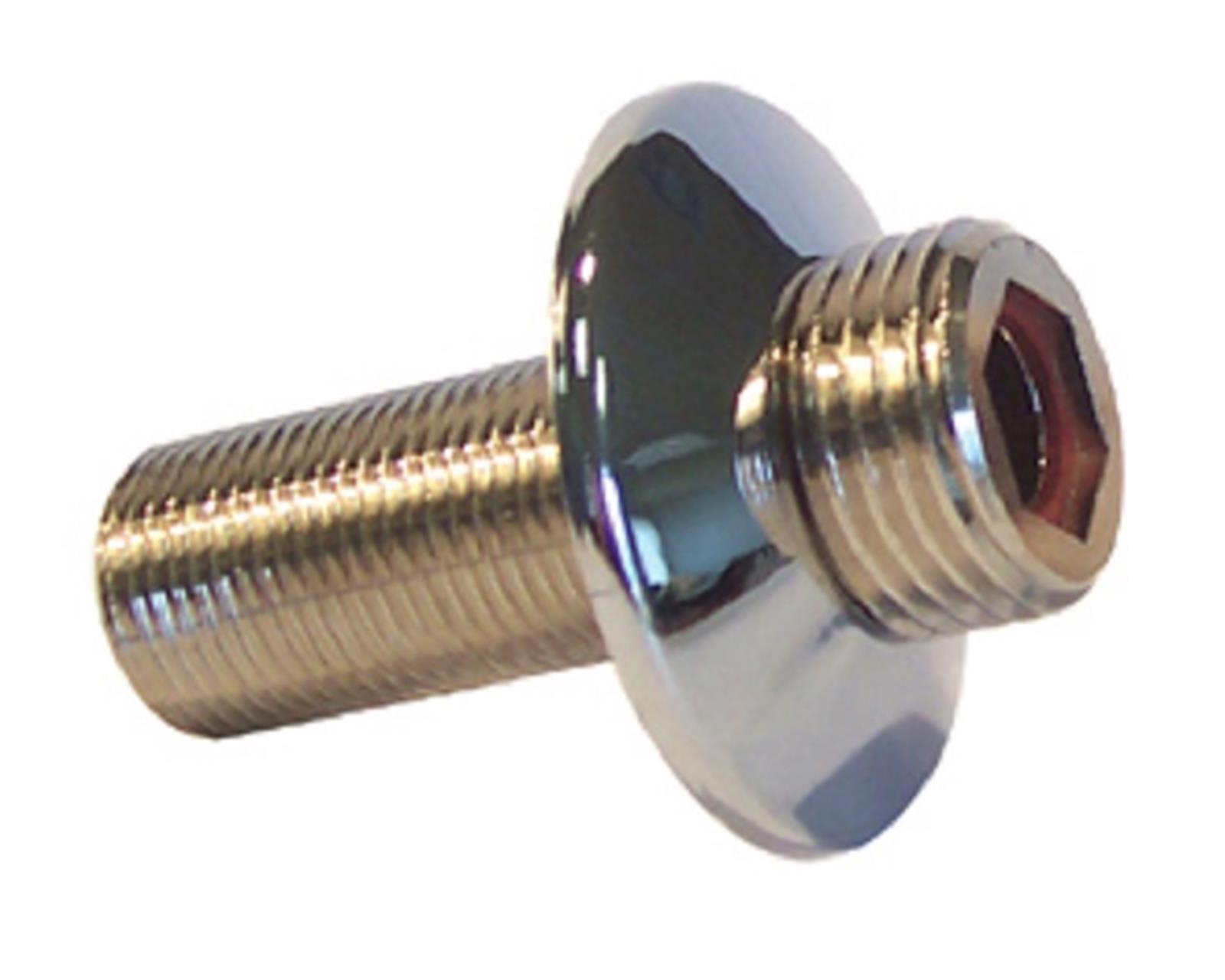 Raccord droit avec rosace mâle/mâle - Diamètre : M1/2'' - M3/4''-