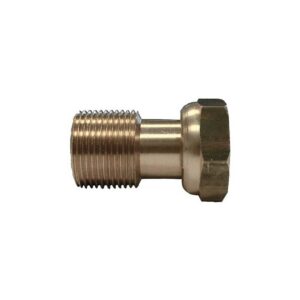 Raccord écrou prisonnier 1/2 - 1/2 - Profondeur: 39 mm - Hauteur: 26 mm - Largeur: 26 mm - Diamètre nominaux 1 et 2: 1/2"