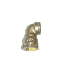 Raccord laiton DECA serrage extérieur coudé 90° femelle - Diamètre: 25 mm